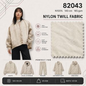 82043 - Cotton-Touch Nylon Twill Fabric